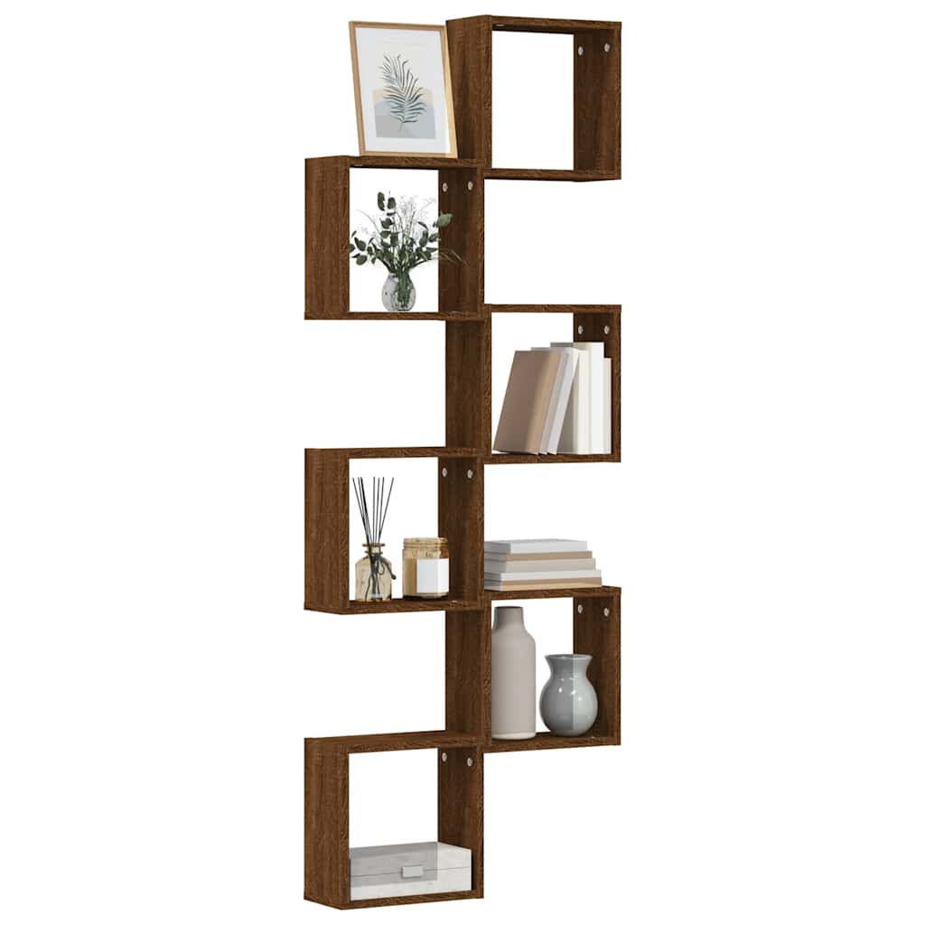 Cube Shelves 2 pcs Brown 30 x 15 x 30 cm