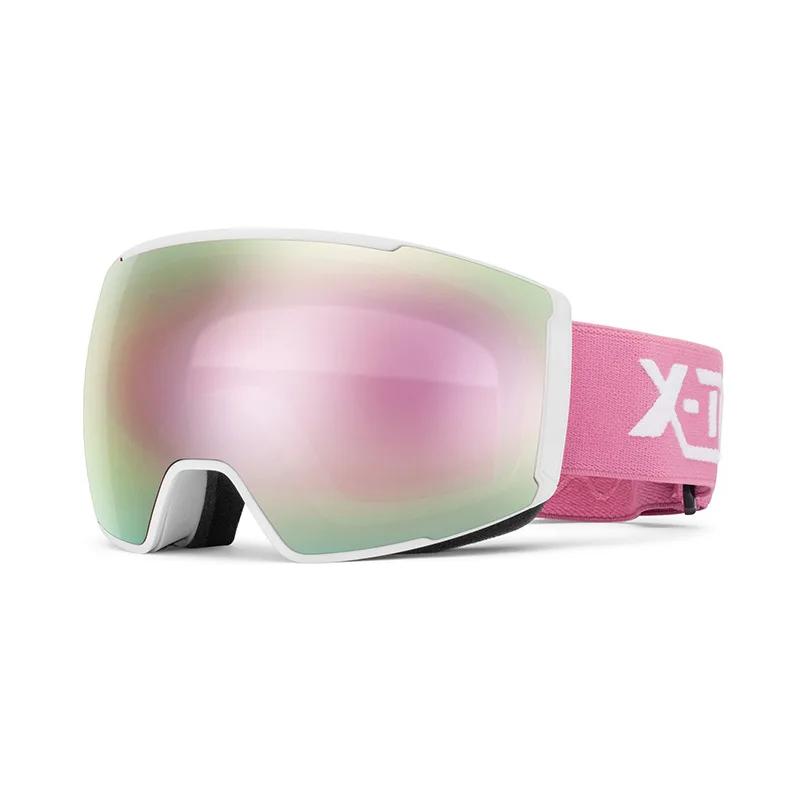 New Sport Snowboard Eyewear Anti Fog Straps Magnetic Lens Ski Snowboard Glasses