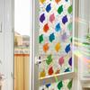 Laser-colored Leaf Study Home Glass Window Decorative Stickers