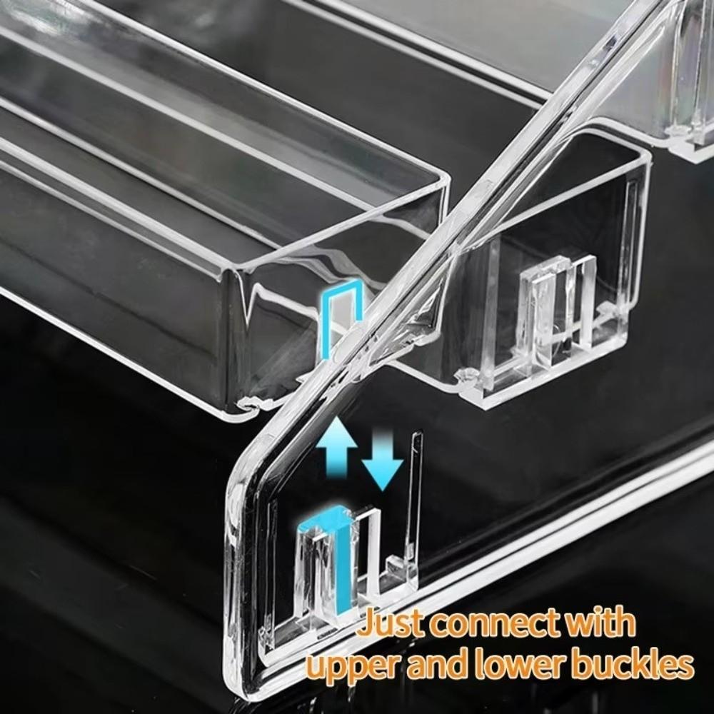 Transparent Acrylic Desktop Display Stand Multi-layer Clear Acrylic Graded Rack Ladder Type Transparent Storage Rack