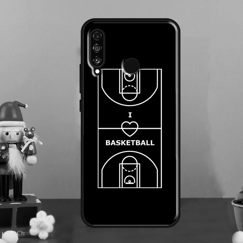 Basketball Court For Huawei Nova Y70 Y90 Y60 Y72 Y73 Y61 Y91 9 10 SE 12i 12s 11i 8i P30 P40 Lite P60 Pro Case