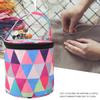 Knitting Bag Storage Bag for Tool Wool Swter Crochet  Storeroom(Multi Color Round S)