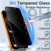 Vollständige Abdeckung Sichtschutz Gehärtetes Glas Displayschutz mit Installationskit für automatische Ausrichtung für iPhone 17 13 Pro Max 15 Plus 17 Air
