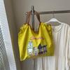 Stylish Large Capacity Embroidered Tote Bag for Women - Versatile, High-End Feel, Perfect for Casual Outings and Single Shoulder Wear.