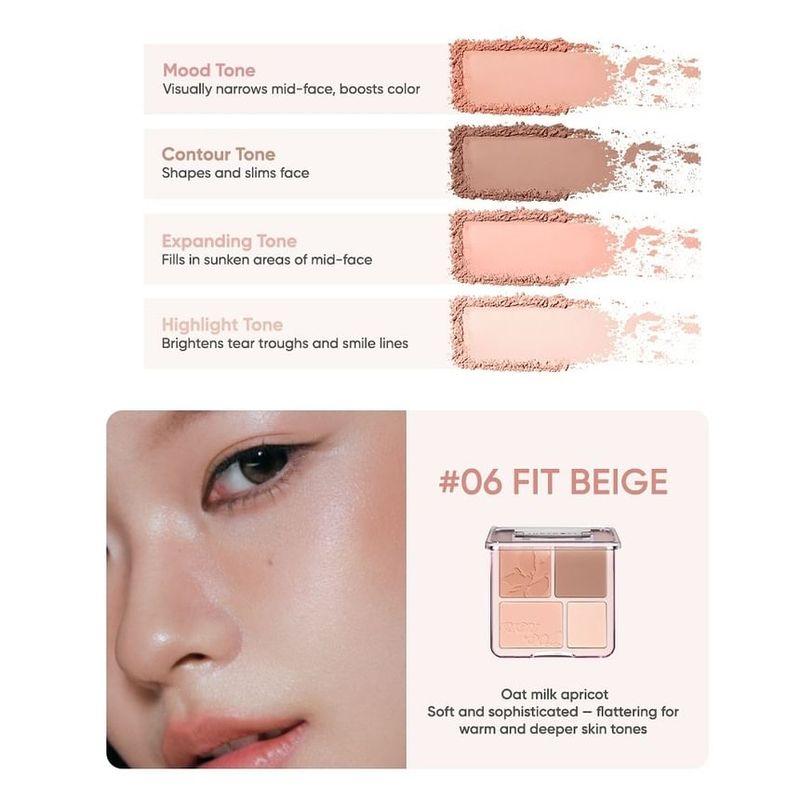 Judydoll - 4-Farben Rouge & Highlight Palette (5-6)