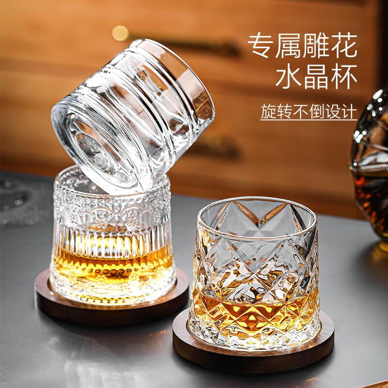 LOVWISH Spiralformad Snurrande Whiskyglas