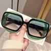 Retro Polygonal Color Blocked Fashionable Sunglasses Retro  Style Exquisite Personalized Colored Sunglasses