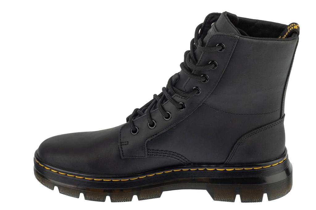 Dr. Martens Combs Leather, Unisex black Bovver boots