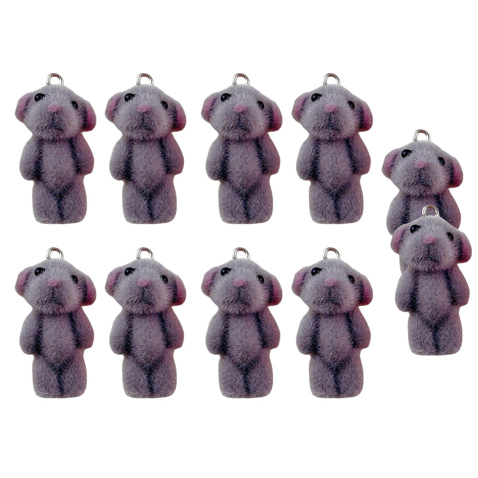 Unique Bear Bag Accessory Fashion Keychain Lovely Bag Charm Fashionable Bear Key Adornment Alloy Texture for Woman Girl 1