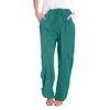 Women's Spring Fashion All-match Drawstring Solid Color Pocket Casual  Pants