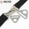 Meetee 5/10Pcs 20-38mm Stainless Steel Buckle Bag Strap Adjuster Buckles Bra Bikini Connector Clasp Anti-slip Fixing Accessories
