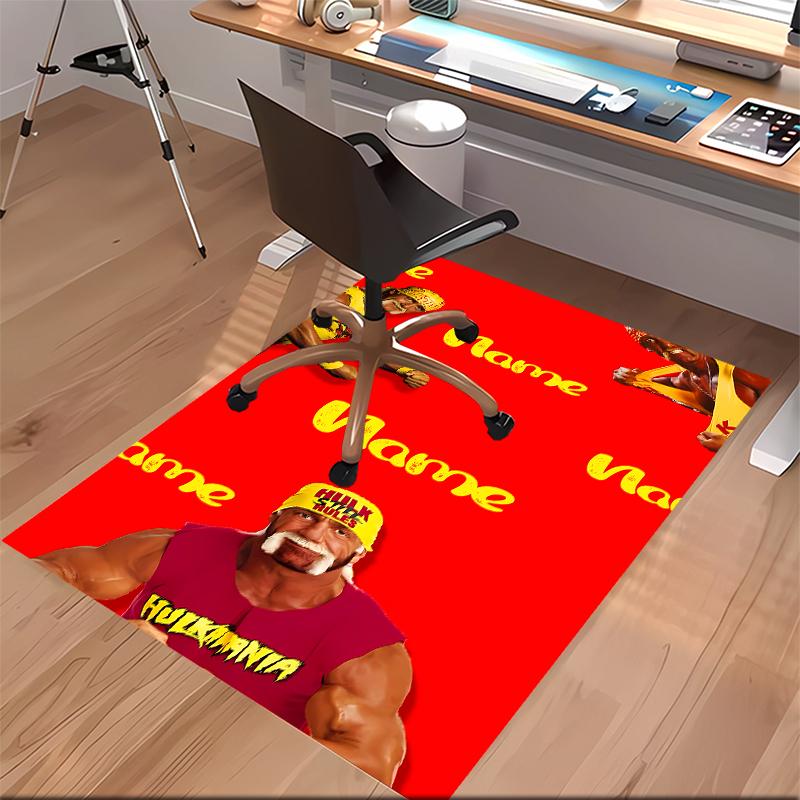 Custom personalization Hulk Hogan Print Area Rug - Soft, Washable Non-Slip Indoor Mat,Living Room,Home&Office Decorative Rug
