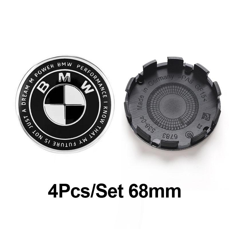 4Pcs 56mm 68mmCar Logo Wheel Center Hub Cap Cover Accessories For BMW iX1 i7 F07 F48 F39 F34 F40 F45 F46 G30 G20 G32 E70 E71 E66