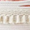 Handmade Woven Cotton Rope Storage Basket for Household Items
