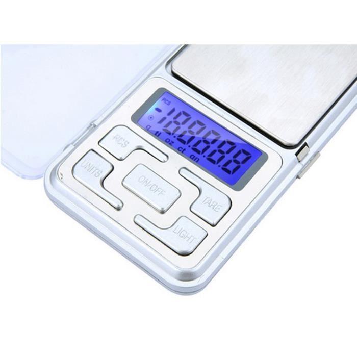 Mini balance électronique de poche Lcd et digitale - précision 0.01g à 200g