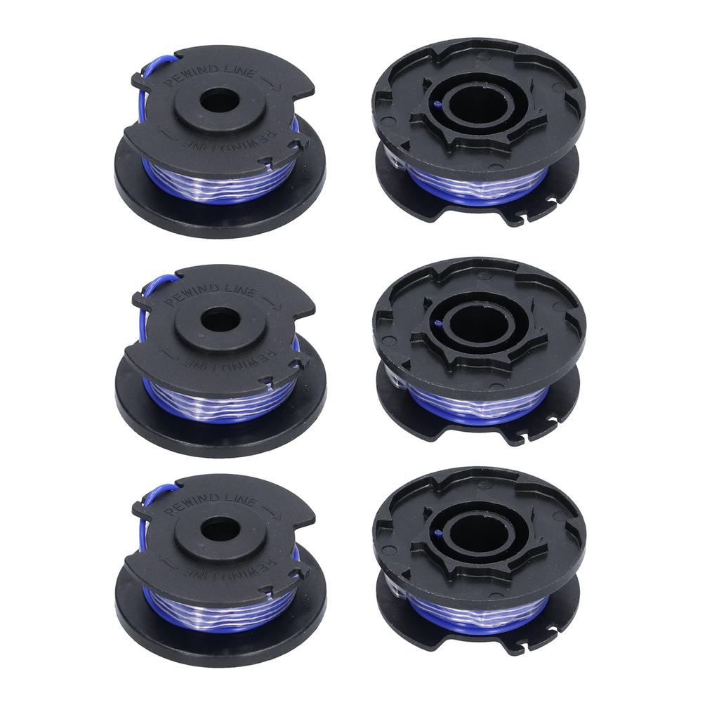 6Pcs Trimmer Spool Line Replacement for Ryobi 18V 24V 40V String Trimmers Lawn Mower