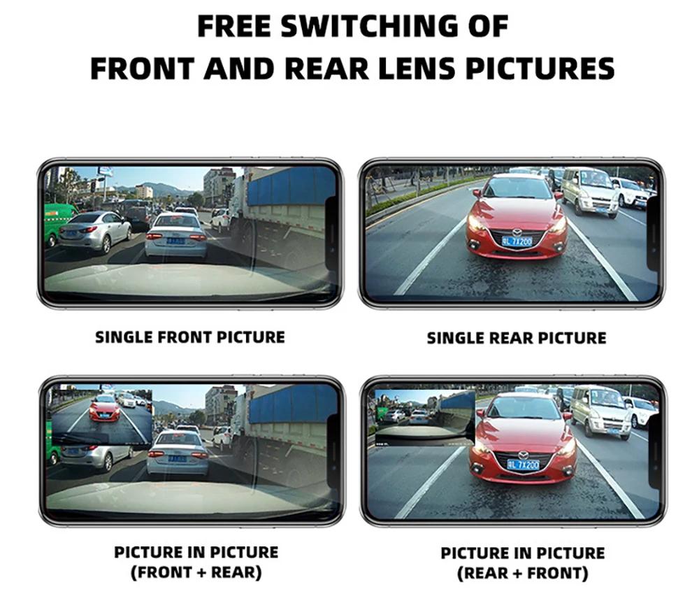 Car DVR Dash Cam Full HD 1080P Vehicle Camera Drive Video Recorder Auto Dashcam Black Box Car Accessories Registrator Rear View