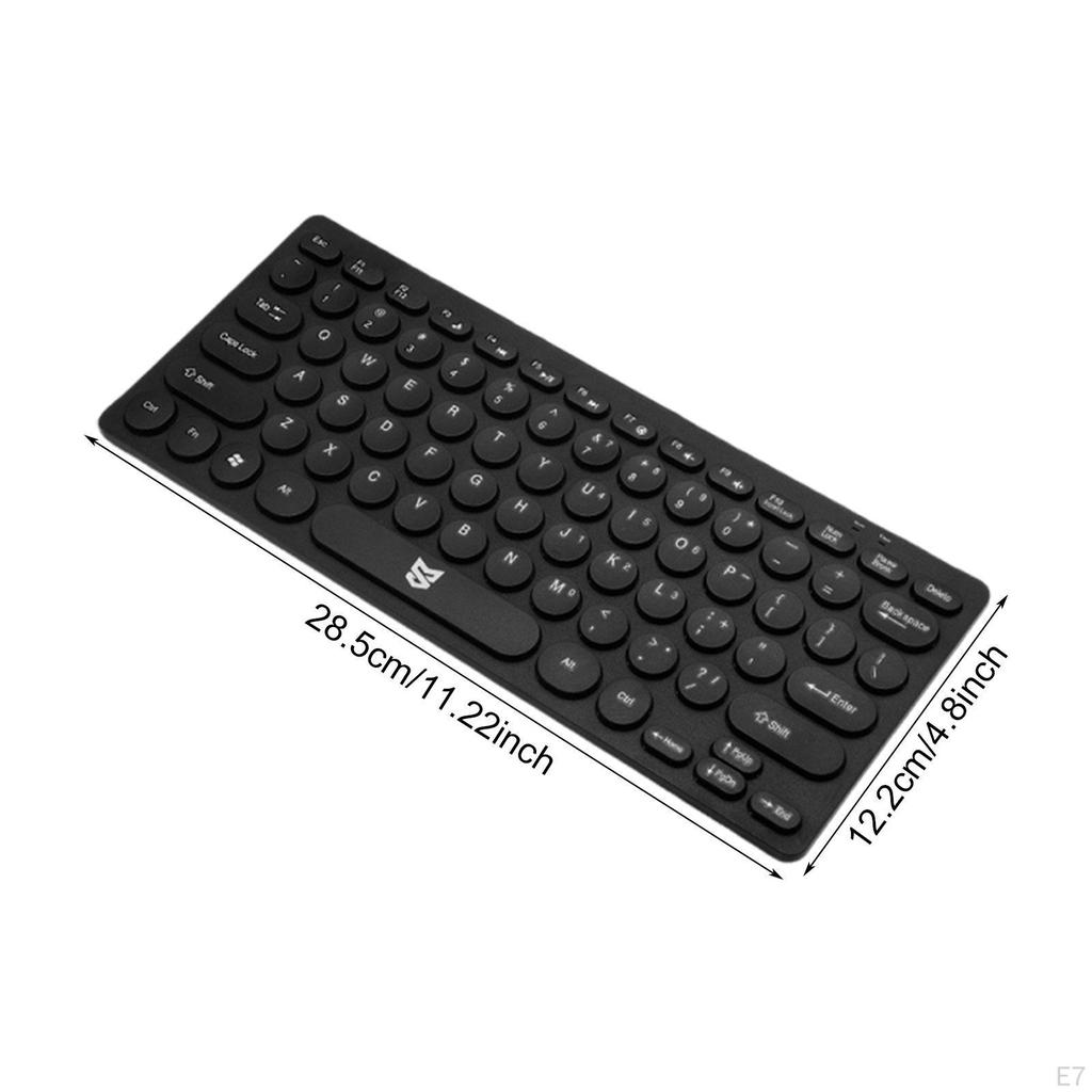 Wired Keyboard 78 Keys Convenient Mini Modern USB Plug and Play Silent Keystroke for Household