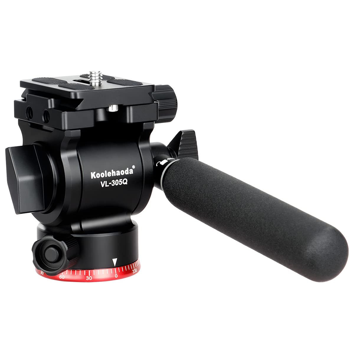 

Koolehaoda 2-Way Fluid Video Pan Head, Compact Camera Pan Head with 1/4 Screw, 360° Rotation, 3kg Load Capacity, Flat Base, Aluminum - VL305Q