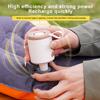 Portable Air Pump with Camping Light Mini Air Mattress Pump Inflator/Deflator Pumps for Air Mattress Pool Float Swimming Ring