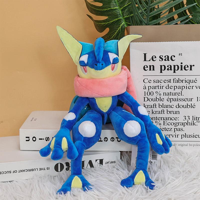Greninja Plush Toy Greninja Froakie Evolution Frog Ninja Cartoon Image Stuffed Doll Christmas Gifts for Kids