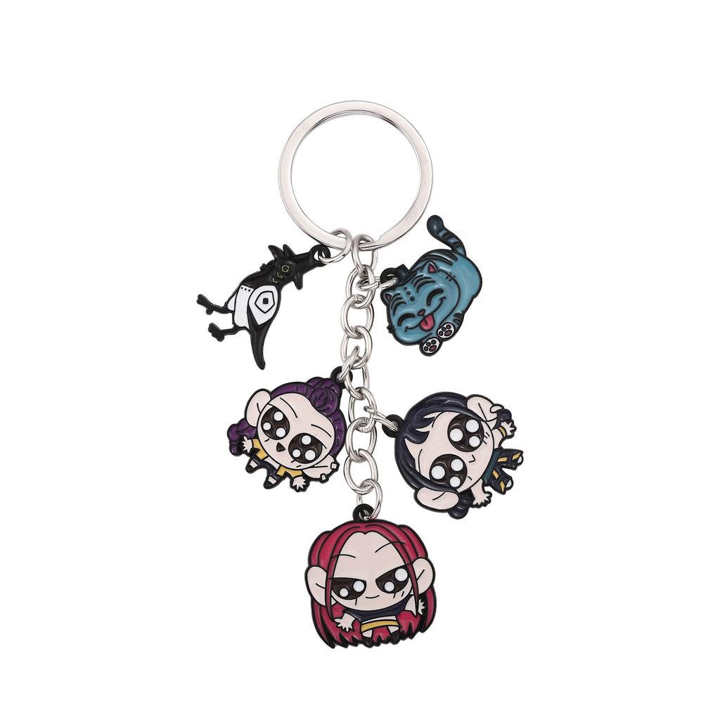 Kpop Demon Hunters Keychain With Zinc Alloy Cartoon Character For Gift And Collectors