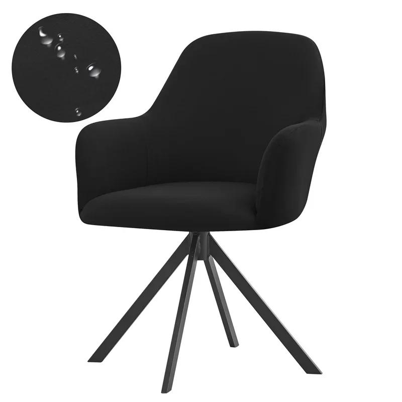 1/4/6pcs Elastic Chair Covers High Arm Dining Chair Protector Solid Color Armchair Slipcovers Furniture Dust Cover Home Decor