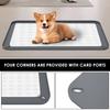 Pet Pee Pad Holder Silicone Dog Pad Holder With Raised Edge S/L Leak Proof Puppy Potty Training Pad Holder for Floor Protection