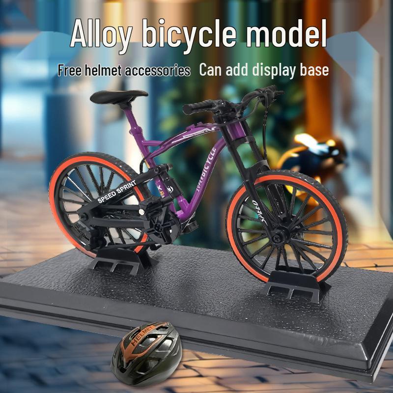 Alloy Mountain Bike Model - Downhill Simulation Metal Ornament & Children's Toy