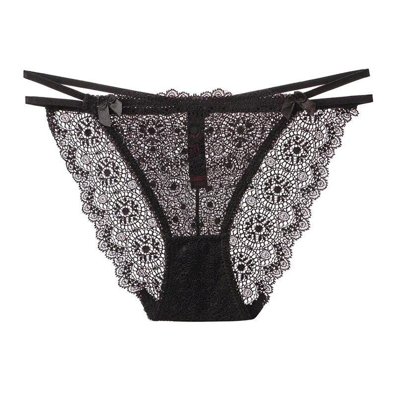 Damen-Unterwäsche aus Spitze, atmungsaktive Unterhose, Slip mit vollständiger Abdeckung, Komfort, Bauchkontrolle, Stretch-Slip