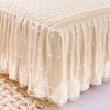 Lace Bed Skirt Thickened Quilted Coral Fleece Bedspread Mattress Protective Cover Autumn and Winter Bedding