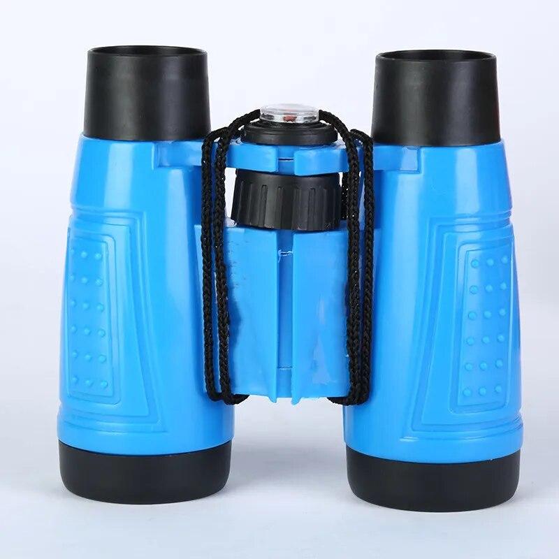6x30 Binoculars Telescope With Compass Mountaineering Natural Scenery Children Simulation CS Hunting Field Surviva Telescope