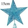 Five Pointed Star Iron Decoration, Tree Top Star Glitter, Vertical Five Pointed Star, Christmas Decoration Supplies