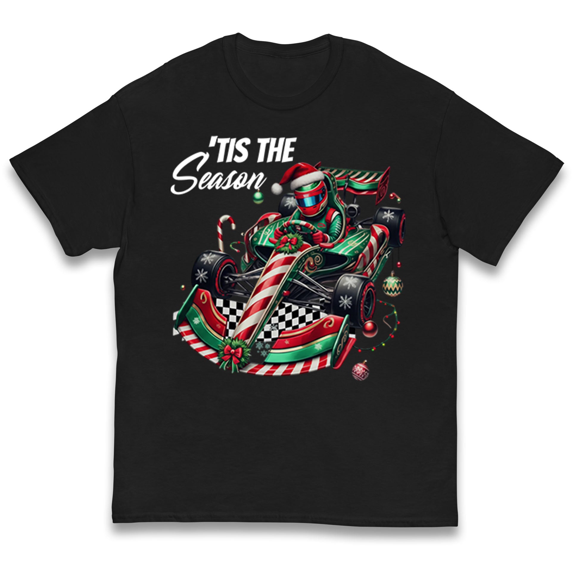 F1 Karting Tis The Season Christmas Kids T Shirt 150