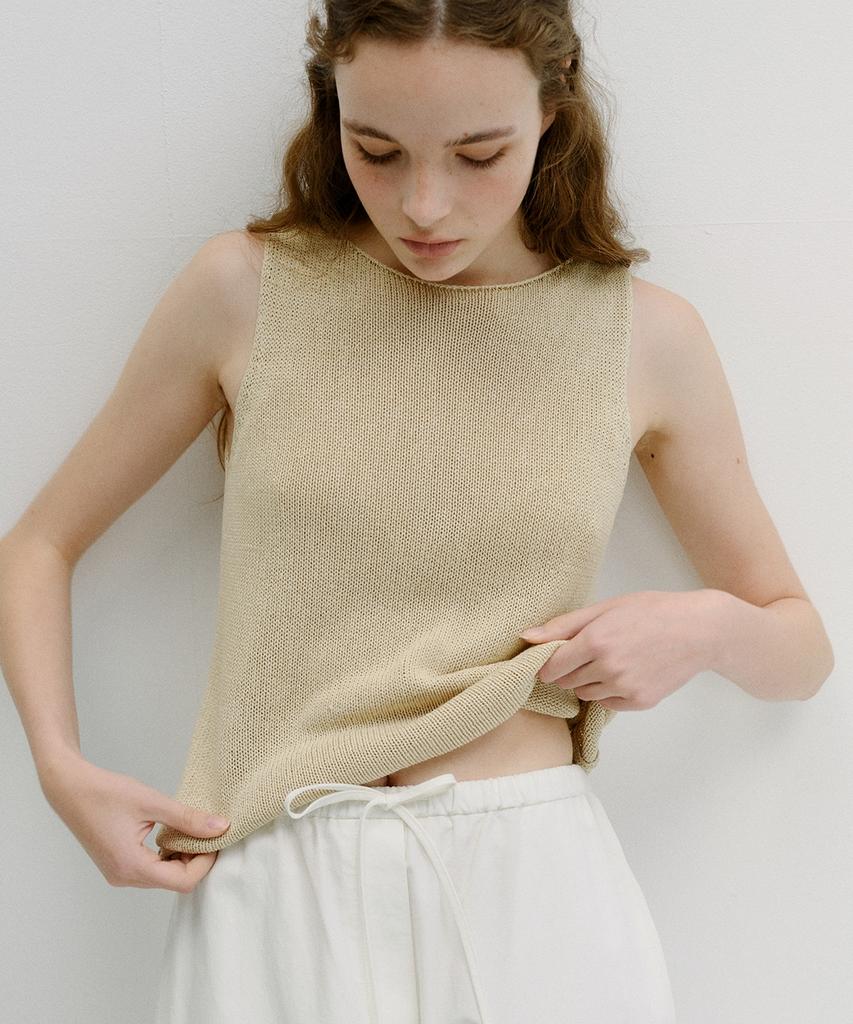 Beullaengkeu03 Paper Sleeveless Knit (Butter)