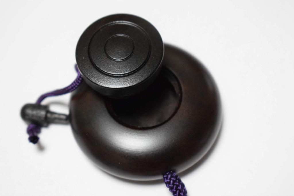 Awaji Baikundou Lacquered Incense Holder (Zuko) Ebony Portable #659010