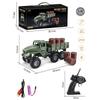 Jitu 1:16 Scale Rc Military Truck 4Wd Off Road Climbing Simulated Army Transport Vehicle With Led Lights 27Mhz Toy Car For Boys