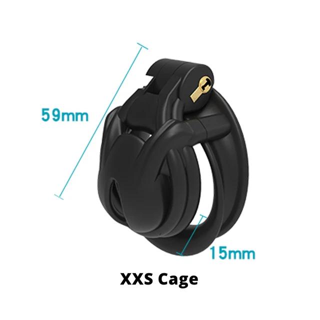 New 3D Printing Chastity Cage Curve Rings Fidelity Cage Extreme Micro Cock Cage Hentai Invisible Sex Toy for Male BDSM Sex Game