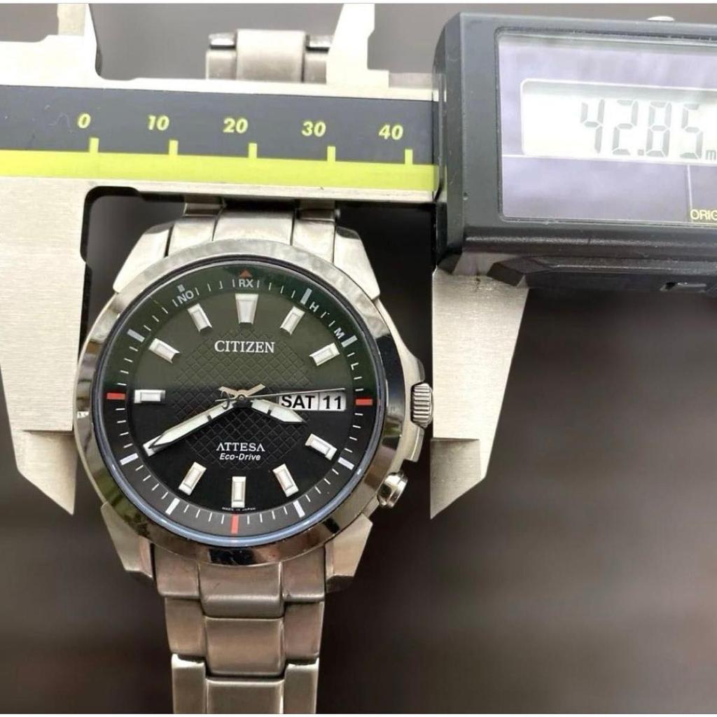 Used [Working Item] CITIZEN/Citizen Atessa H110 Radio Solar Titanium Day Calendar