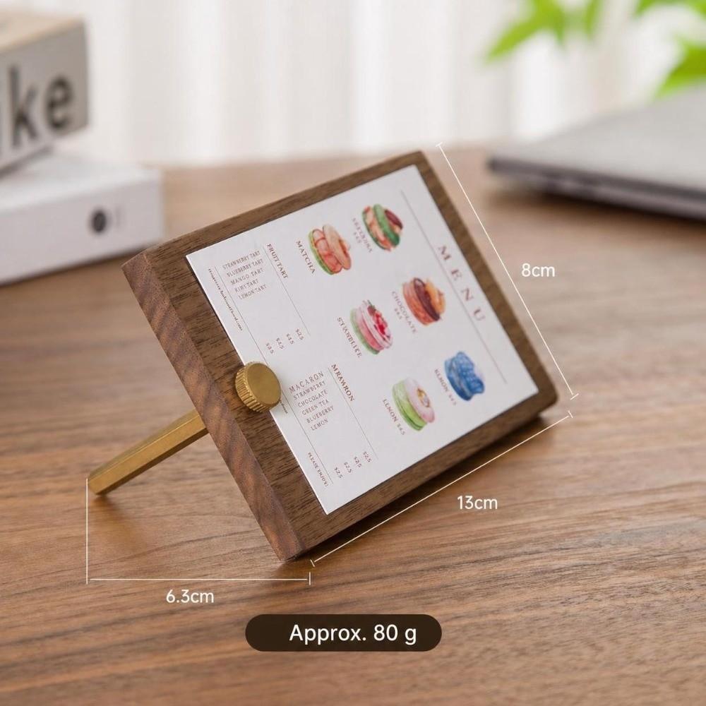 Multifunctional Card Display Stand Wooden Table Name Card Stand Portable Label Holder Retail Shop