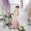 Women's Traditional Chinese Hanfu Set, Tang Dynasty Chest-high Ruqun Floral Printed Daily Wear Ancient Style Full Outfit