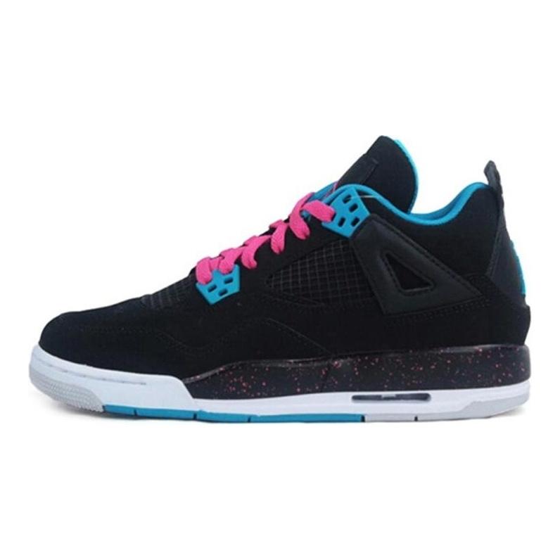 Air Jordan 4 Retro 'Black Vivid Pink' Gs 487724-019
