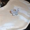 Banquet Luxury Zircon Butterfly Open Ring – Elegant High-End Women's Index Ring