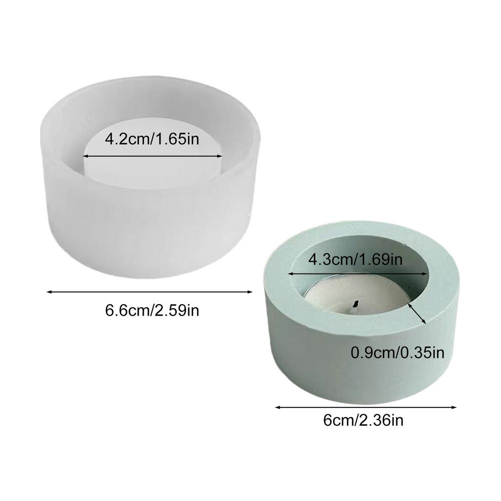 

Tealight Holder Mold 3D Candle Holder Silicone Resin Mold Unique Candle Jar Resin Casting Mold For Candle Holder Jewelry
