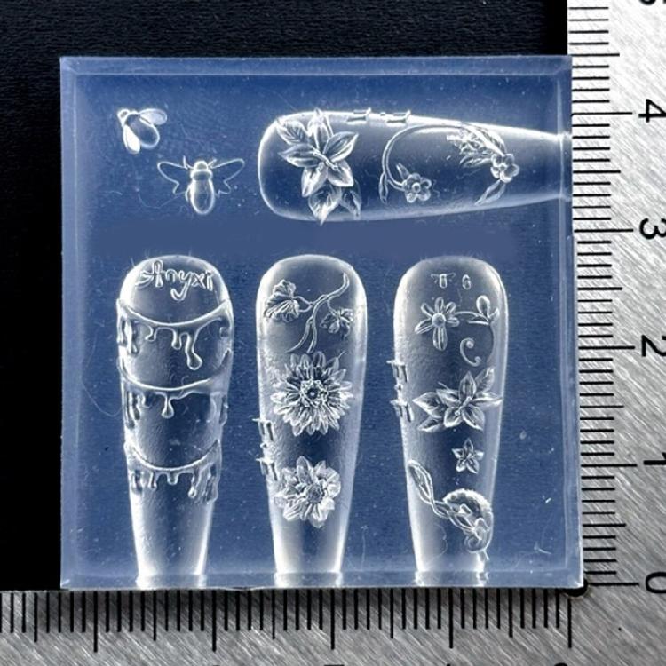 Artistics Embossed Silicone Mould For Nail Craft Projects Jewelry Making And Surfaces Embellishments