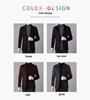 Men's Double-Breasted Cashmere Wool Overcoat & Casual Suit Set for Fall/Winter