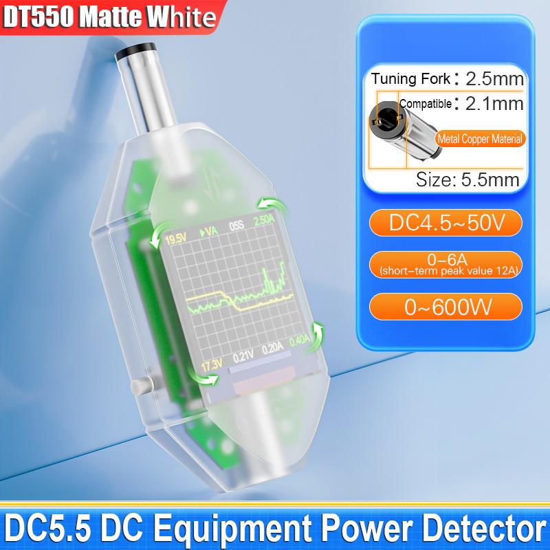 High Precision Digital Voltage Current Tester 600W DC4.5-50V Max 12A DC5.5x2.5 Instrument Power Capacity Meter DT550