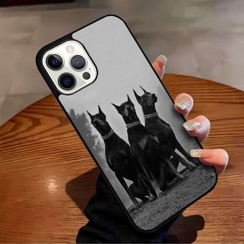 

Doberman dog Phone Case For iPhone 17 Air 16 15 14 13 12 11 Pro Max Max Plus Bumper Case Cover iPhone 12pro max