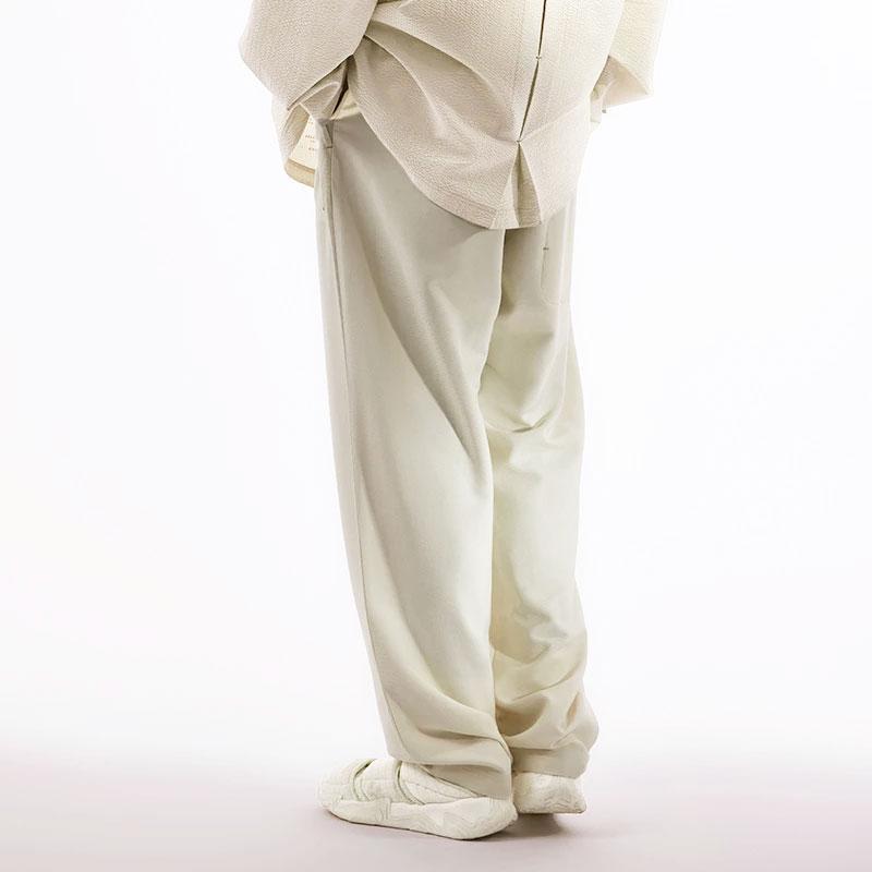 Li Ning X Jackie Chan Kollaboration Kung Fu Serie Einfarbig Gerade Locker Lässige Hose Herrenhose Papierweiß AKXT033-2