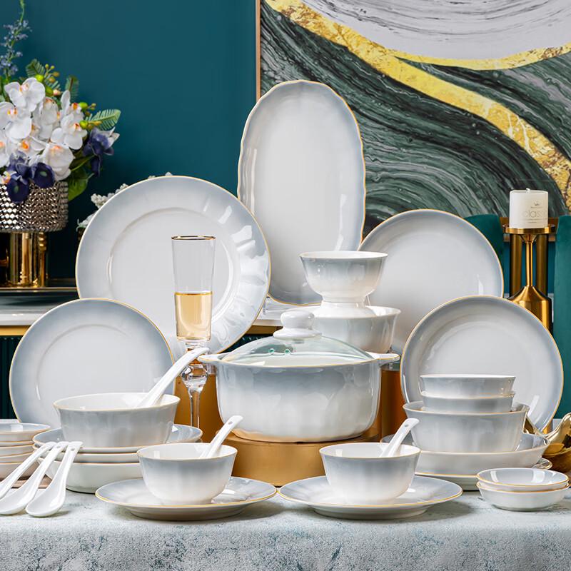 Jingdezhen Underglaze Ceramic Dinnerware Set